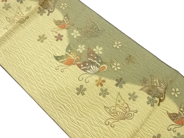 JAPANESE NAGOYA OBI / WOVEN FLOWER